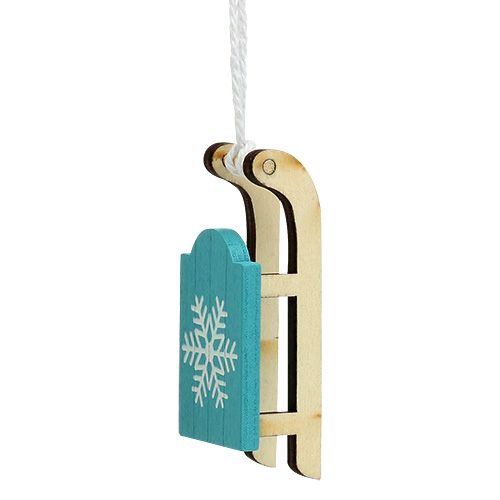 Floristik24 Le decorazioni per l'albero mescolano 3,5 cm - 7,5 cm blu, bianco 12 pezzi