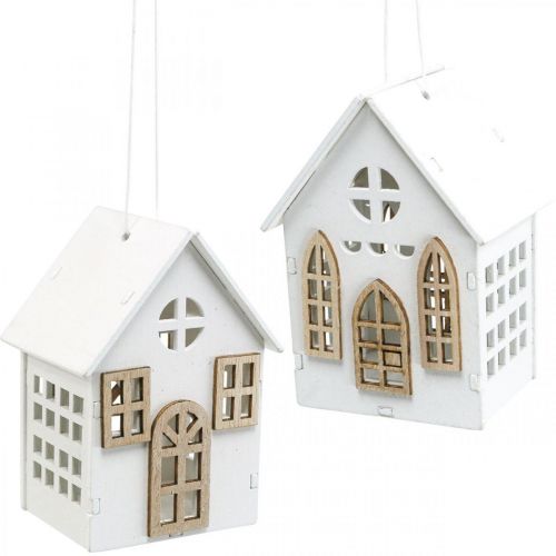 Floristik24 Decorazioni per l&#39;albero di Natale, decorazioni per la casa in legno H10cm 4 pezzi