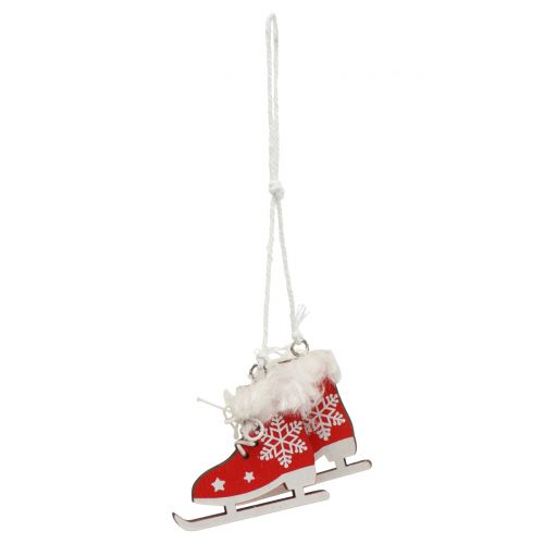 Floristik24 Mix di decorazioni per alberi rosso, bianco 6-8 cm 12 pezzi