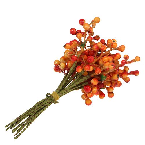 Floristik24 Mazzo di bacche arancio L20cm