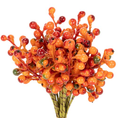 Grappolo di bacche arancioni, lungo 20 cm acquistare | Floristik24.it
