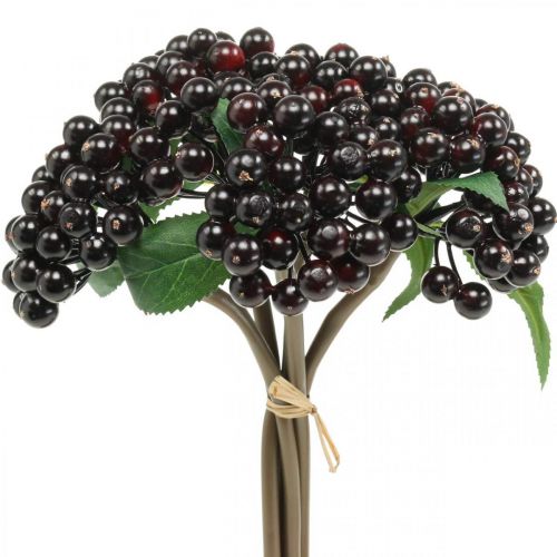 Prodotto Bacca ramo rosso nero artificiale deco ghirlanda autunnale 25 cm 5 pezzi in mazzo
