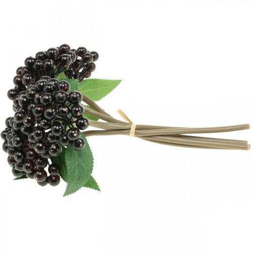 Floristik24 Bacca ramo rosso nero artificiale deco ghirlanda autunnale 25 cm 5 pezzi in mazzo