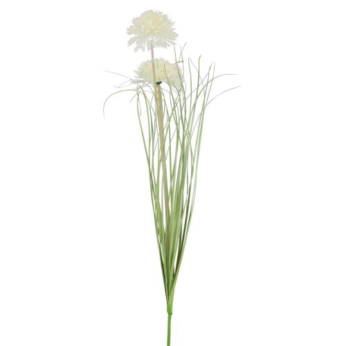 Floristik24 Fiori artificiali palla fiore allium ornamentale cipolla artificiale bianco 90 cm