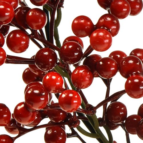 Prodotto Ghirlanda di bacche rosse piante artificiali rosse natalizie Ø20cm