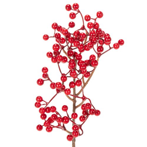 Ramo di agrifoglio artificiale con bacche rosse, ramo decorativo per vasi, 47 cm, 3 pezzi | Floristik24.it