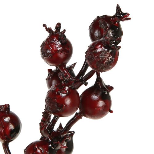 Prodotto Ramo di bacche bacche rosse rami decorativi Natale 39 cm 2 pezzi