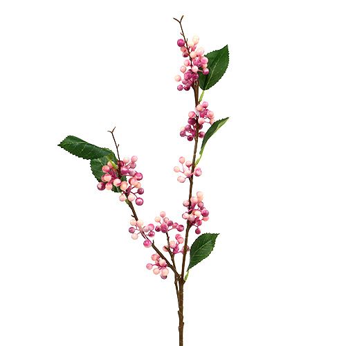 Floristik24 Ramo di bacche artificiale rosa-lilla 64 cm 6 pezzi