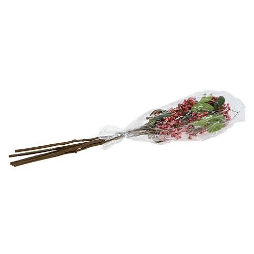 Floristik24 Ramo di bacche artificiale rosso-bianco 64 cm 6 pezzi
