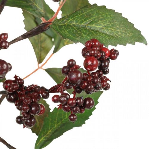 Floristik24 Bacca ramo rosso artificiale decorazione autunnale 85 cm Pianta artificiale come reale!