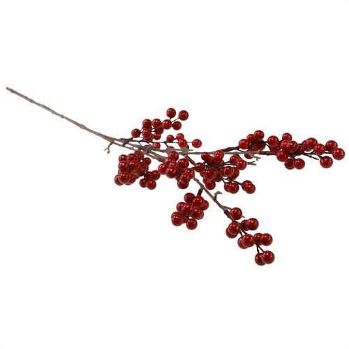 Prodotto Ramo di bacche artificiali in rosso, ramo decorativo 68 cm