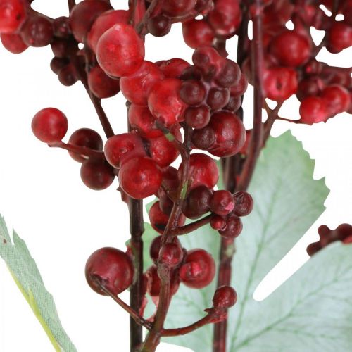 Prodotto Ramo di bacche artificiali ramo artificiale rosso Decorazione natalizia 74 cm