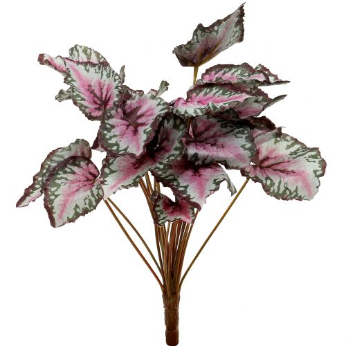 Floristik24 Cespuglio di begonia artificiale verde, viola 34 cm