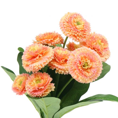 Margherita artificiale color pesca 24cm 2pz