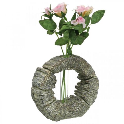 Floristik24 Vaso in cemento con anello per provetta Ø16cm