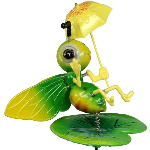 Floristik24 Ape con ombrello come spina da giardino 73cm