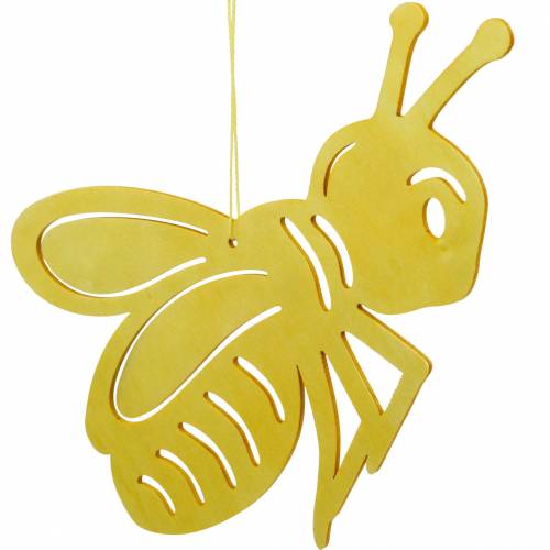 Prodotto Ape figura in legno, decorazione primaverile, ape da appendere, insetto decorativo 6 pezzi
