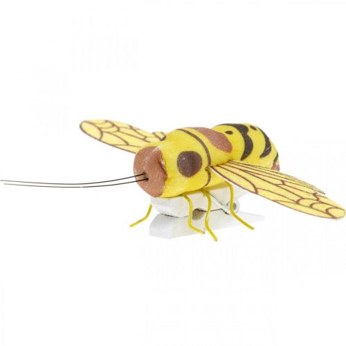 Floristik24 Ape con clip decorativa, decorazione primaverile, ape da clip, decorazione regalo 3 pezzi