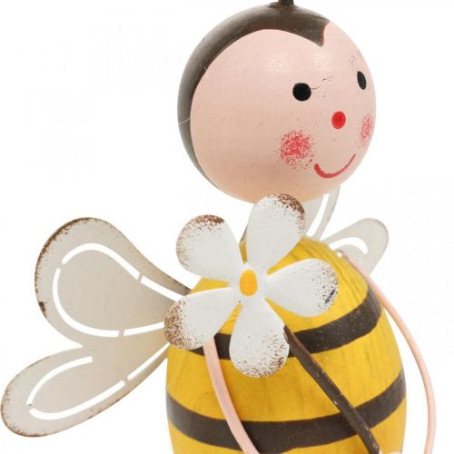 Floristik24 Ape decorativa con figura decorativa floreale decorazione estiva H21cm 2 pezzi