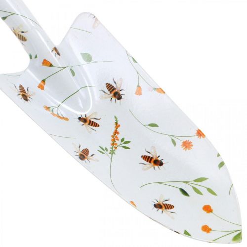 Floristik24 Pala da giardino, pala con api, pala a mano, cazzuola in metallo L28cm