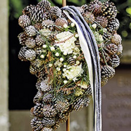 Floristik24 Cuore in schiuma floreale 18 cm x 9 cm x 3,5 cm