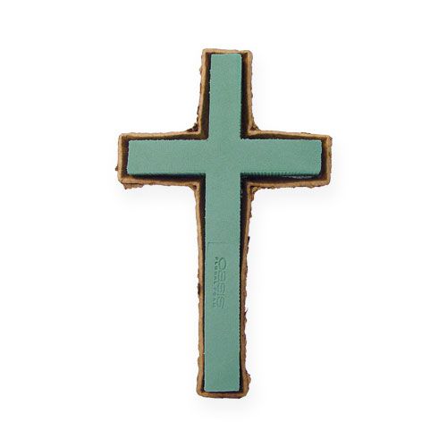 Prodotto Croce di schiuma floreale piccola Verde 42cm 4p Floristica funebre