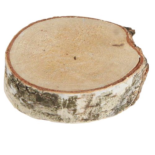 Prodotto Fette di betulla con corteccia sbiancata fette di albero Ø5-6cm 24 pz