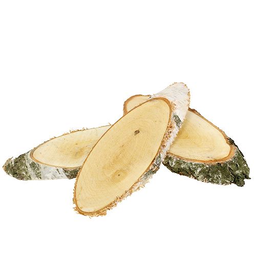 Prodotto Dischi di betulla ovali dischi di legno naturale decorazione 18-22 cm 10 pezzi