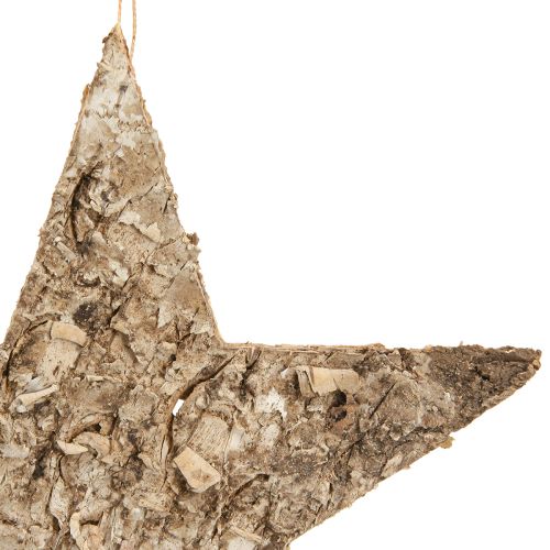 Prodotto Stelle di betulla per decorazioni sospese stelle corteccia di betulla 20 cm 4 pezzi