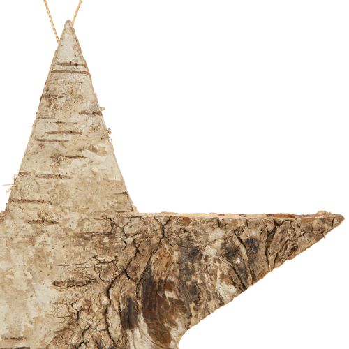 Prodotto Stelle di betulla per appendere stelle corteccia di betulla naturale 15 cm 6 pz