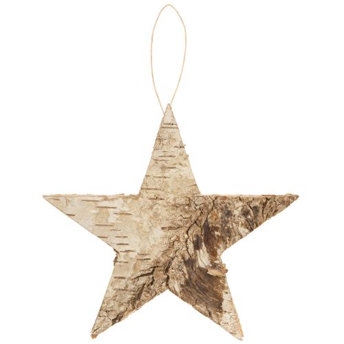Prodotto Stelle di betulla per appendere stelle corteccia di betulla naturale 15 cm 6 pz
