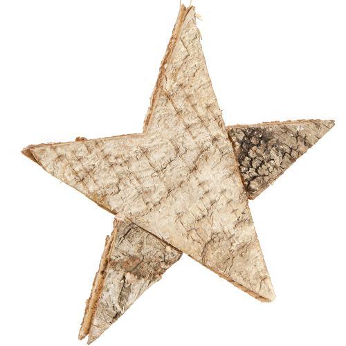 Prodotto Stelle di betulla per appendere stelle corteccia di betulla naturale 25 cm 3 pz