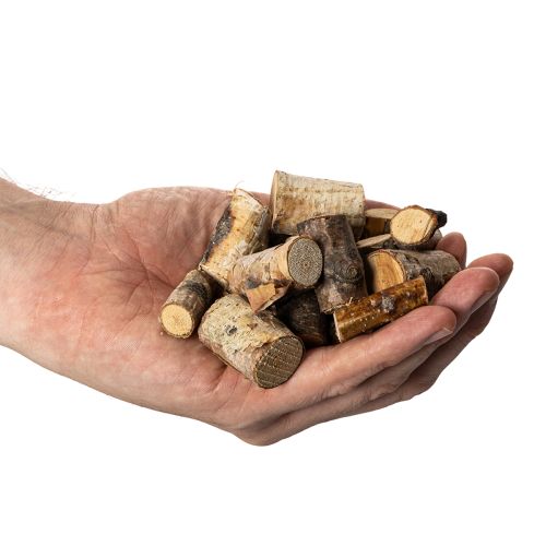 Pezzi decorativi in legno di betulla con corteccia per lavori artigianali, 3 cm, 300 g | Floristik24.it