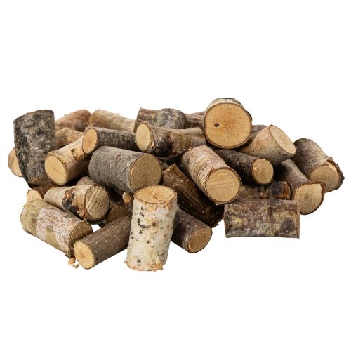 Pezzi decorativi in legno di betulla con corteccia per lavori artigianali, 3 cm, 300 g | Floristik24.it