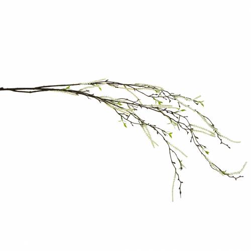 Floristik24 Ramo di betulla artificiale, ramo decorativo verde di betulla con amenti L135cm