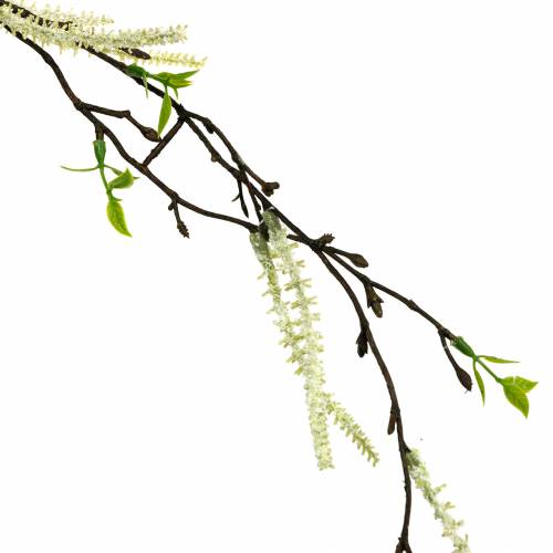 Floristik24 Ramo di betulla artificiale, ramo decorativo verde di betulla con amenti L135cm