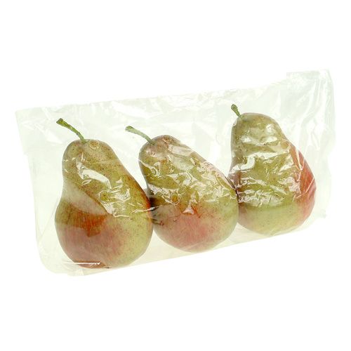 Floristik24 Rosso pera, verde 11 cm - 12 cm 3 pezzi