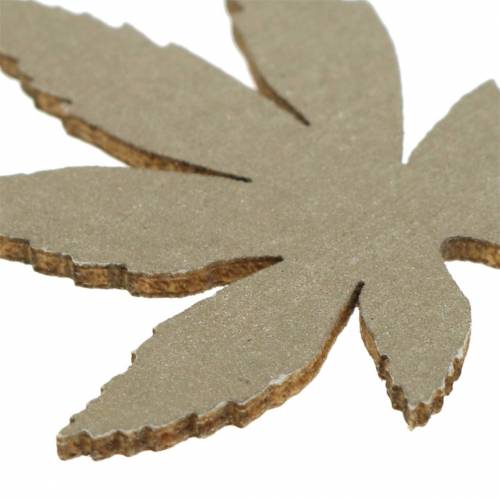 Prodotto Decorazione a dispersione foglie gialle, marroni, platino assortite 4 cm 72 pz
