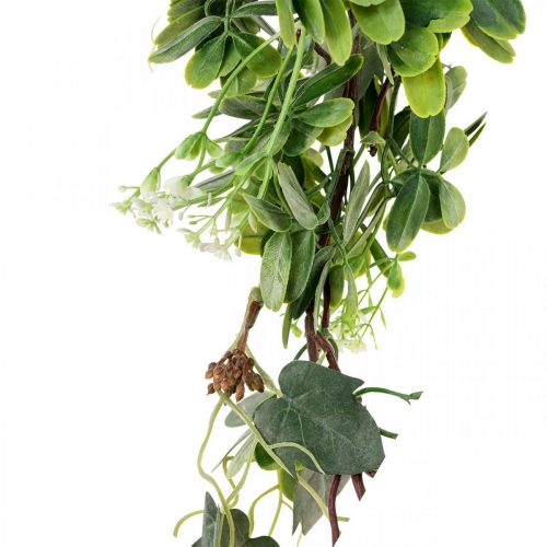 Floristik24 Ghirlanda di foglie ghirlanda decorativa pianta artificiale verde 180 cm