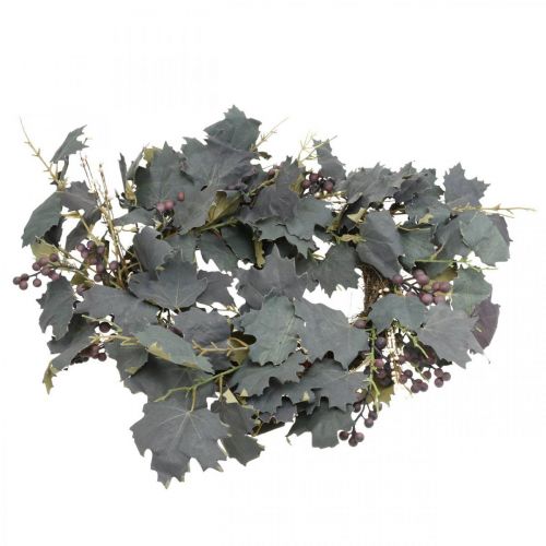 Ghirlanda decorativa foglie di vite e uva Ghirlanda autunnale viti Ø60cm