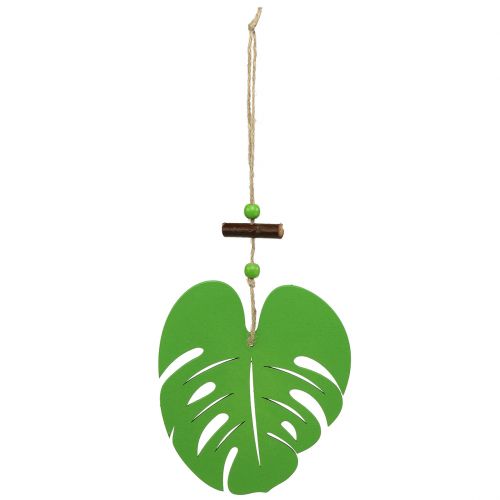 Floristik24 Foglia 14,5 cm per appendere Verde