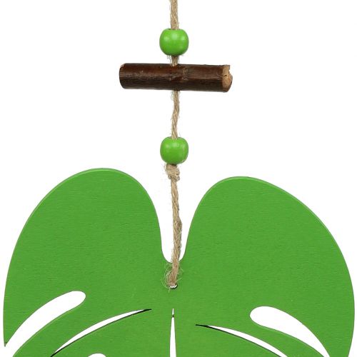 Floristik24 Foglia 14,5 cm per appendere Verde