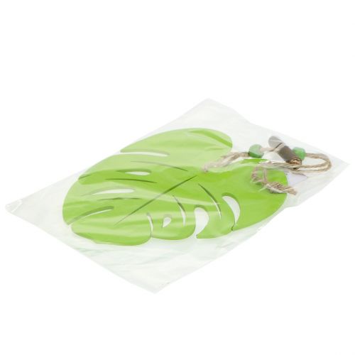 Floristik24 Decorazione per finestra foglia da appendere verde chiaro 14,5 cm