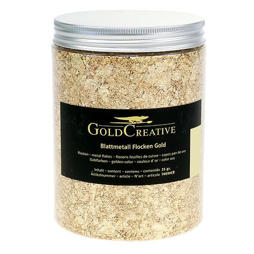 Floristik24 Fiocchi di metallo foglia oro 25 g
