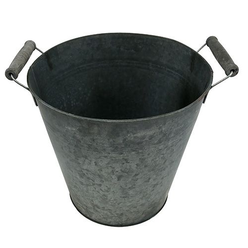 Floristik24 Secchio in lamiera opaca Ø25cm H24cm