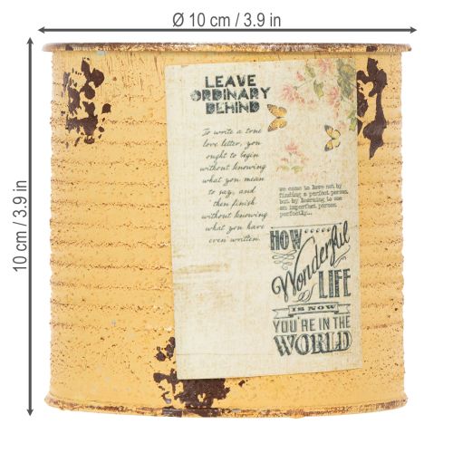 Prodotto Vaso decorativo in metallo color albicocca, Ø11cm H10.5cm