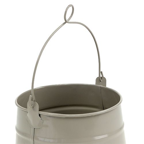 Floristik24 Secchio di latta Ø12cm H11.5cm fango