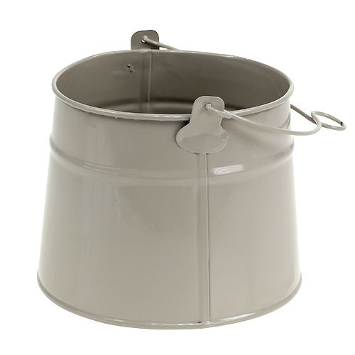 Floristik24 Secchio di latta Ø12cm H11.5cm fango