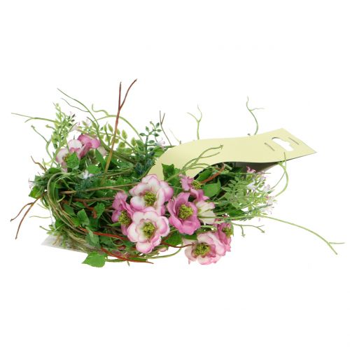 Ghirlanda di fiori rosa 180 cm | Floristik24.it