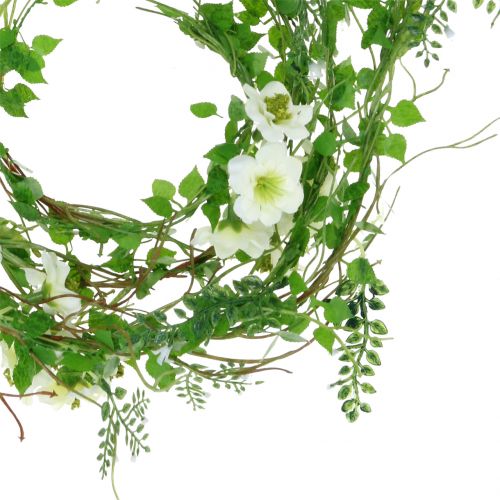 Floristik24 Ghirlanda di fiori bianca 180cm